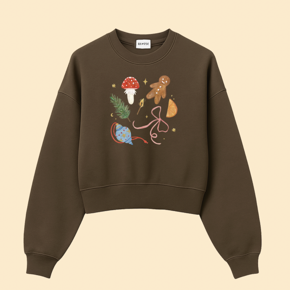 Bluza CHRISTMAS brąz