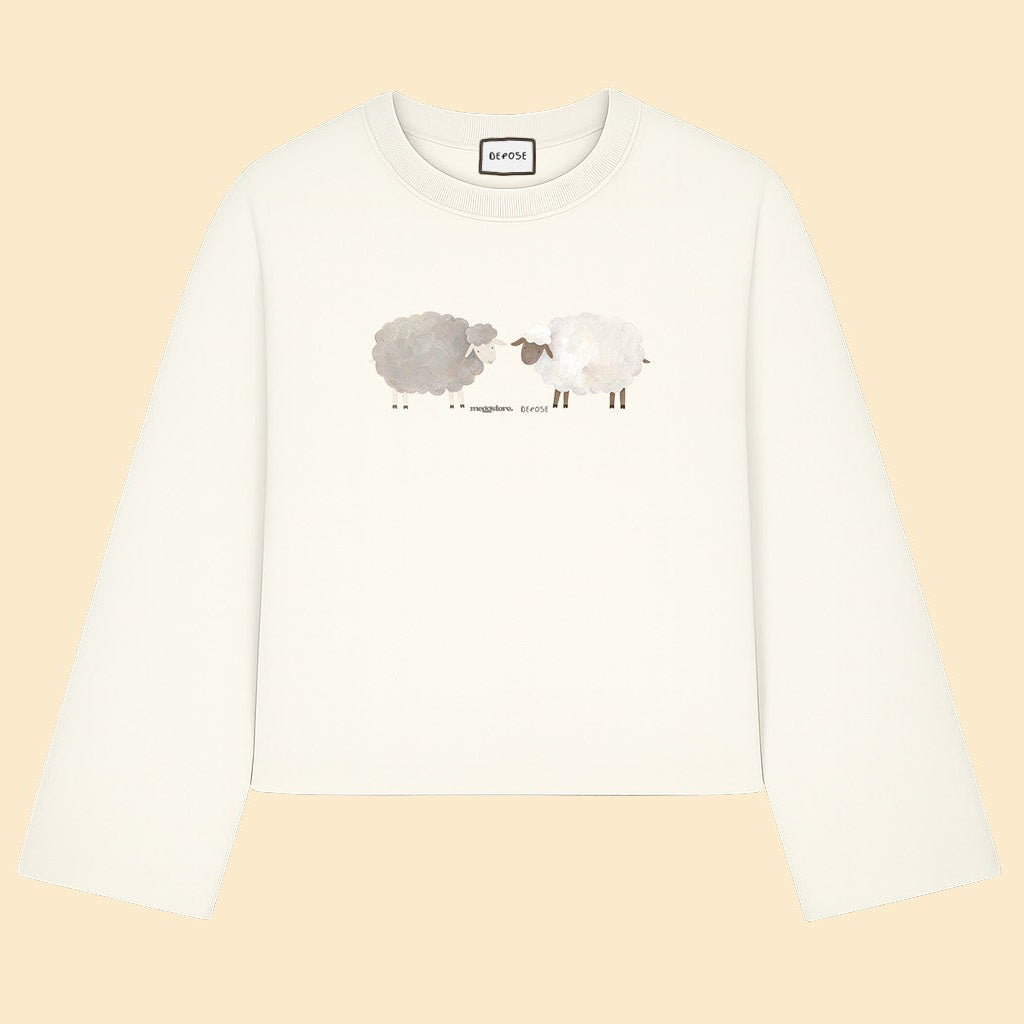 Longsleeve MEGGSTORE x DEPOSE krem