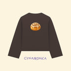 Longsleeve CYNAMONKA Brązowy