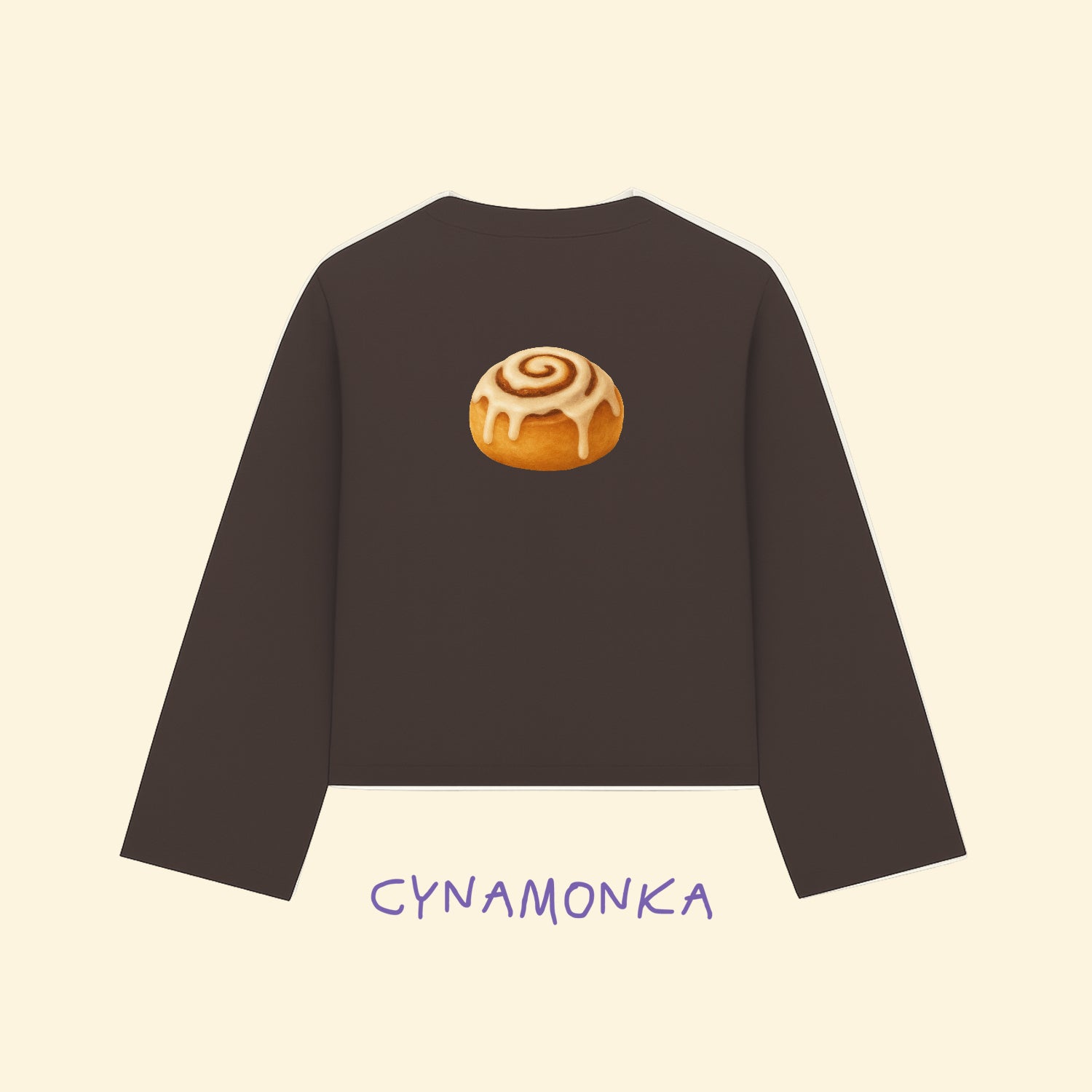 Longsleeve CYNAMONKA Brązowy