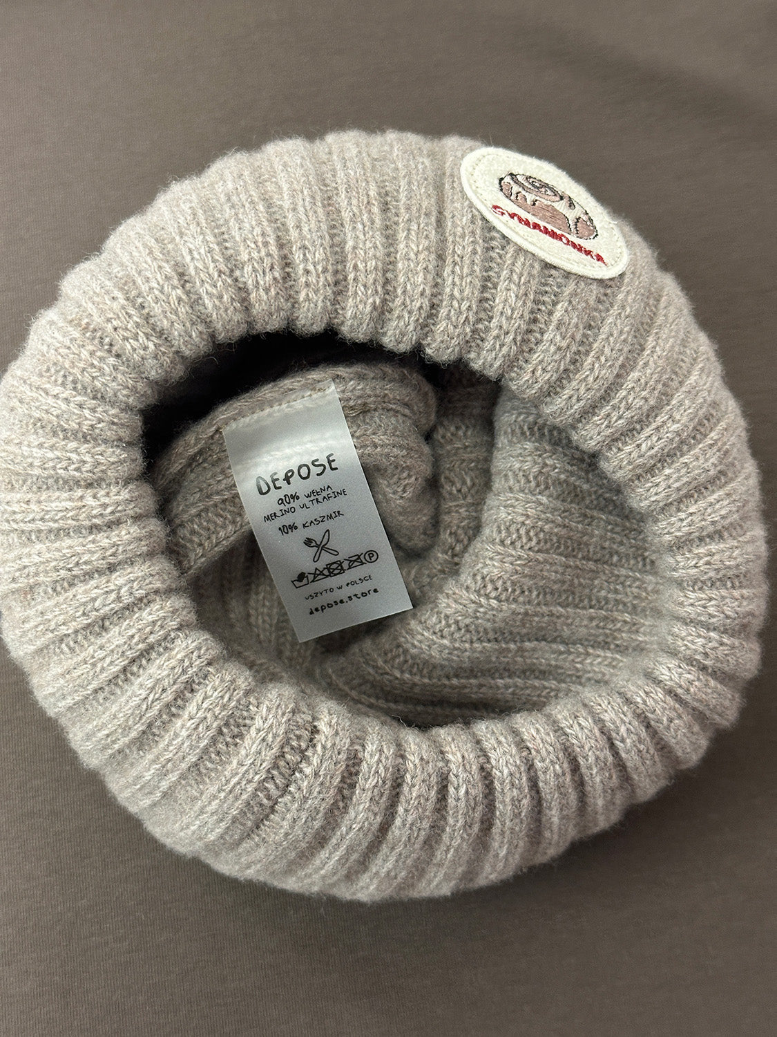 Czapka wełniana CYNAMONKA