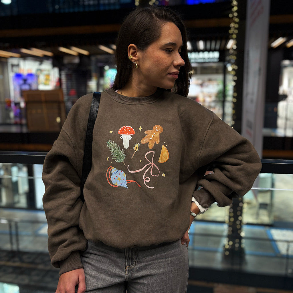 bluza na prezent z świątecznym wzorem