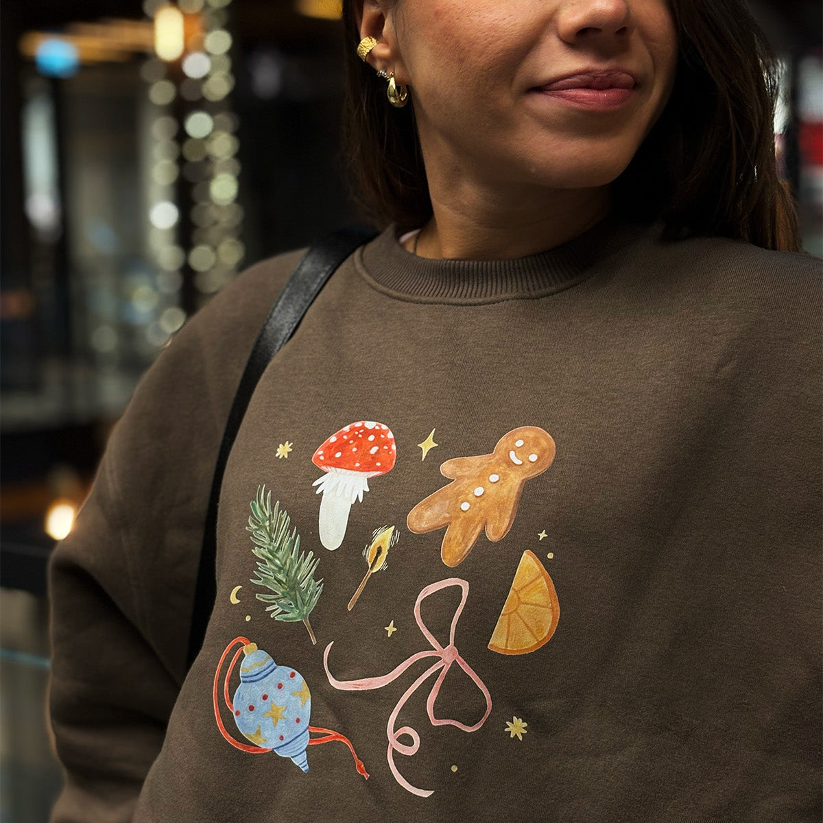 Bluza CHRISTMAS brąz