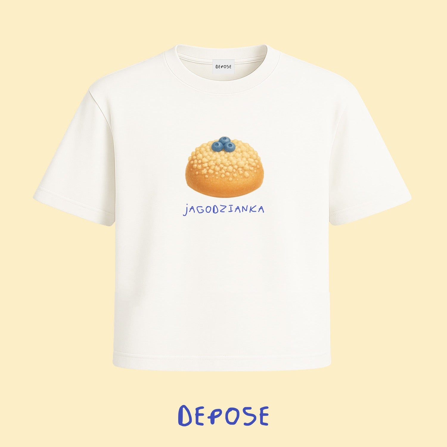 Jagodzianka• Pierogi z jagodzami • Bób • Makaron z truskawkami • Oranżada • Kefir • Chłodnik • polska marka modowa