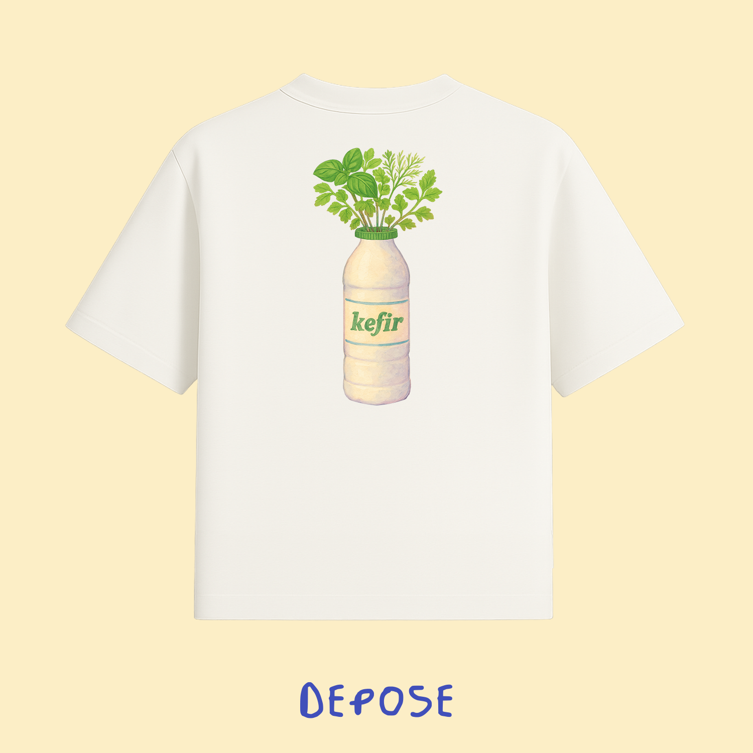 koszulka kefir depose t-shirt foodwear. Polska marka modowa • odzieżowa • polskie marki • moda • stylizacje • ootd • fashion outfit ideas • letnie stylizacje • inspiracje modowe • bób • jedzenie • polskie lato • dieta 

Jagodzianka• Pierogi z jagodzami • Bób • Makaron z truskawkami • Oranżada • Kefir • Chłodnik • Dżemik i Tost