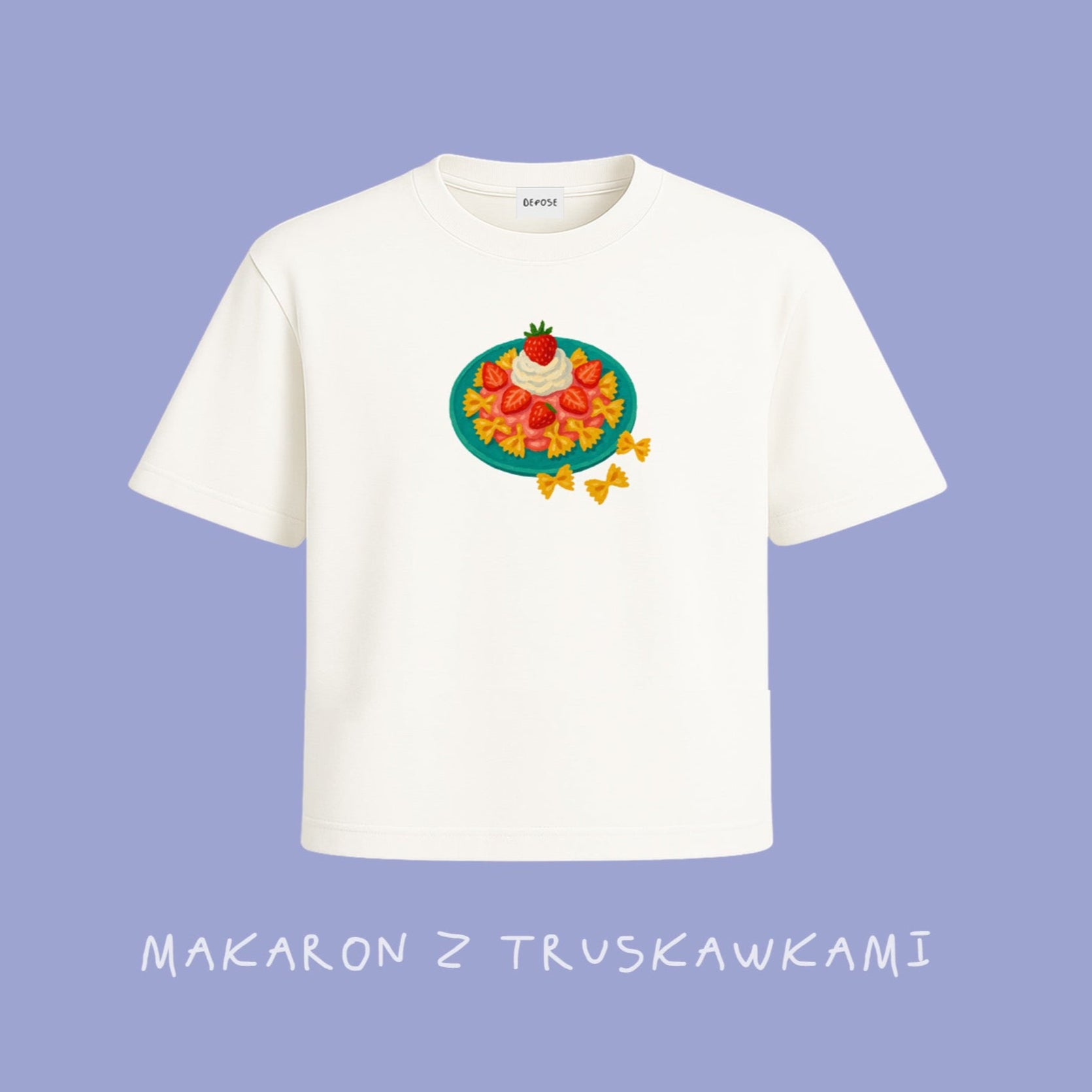 Jagodzianka• Pierogi z jagodzami • Bób • Makaron z truskawkami • Oranżada • Kefir • Chłodnik • Dżemik i Tost • Makaron Iga Świątek