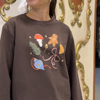 Longsleeve CHRISTMAS brąz