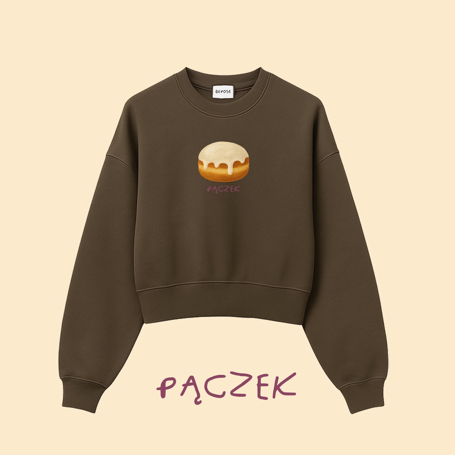 Bluza PĄCZEK Brąz - TŁUSTY CZWARTEK