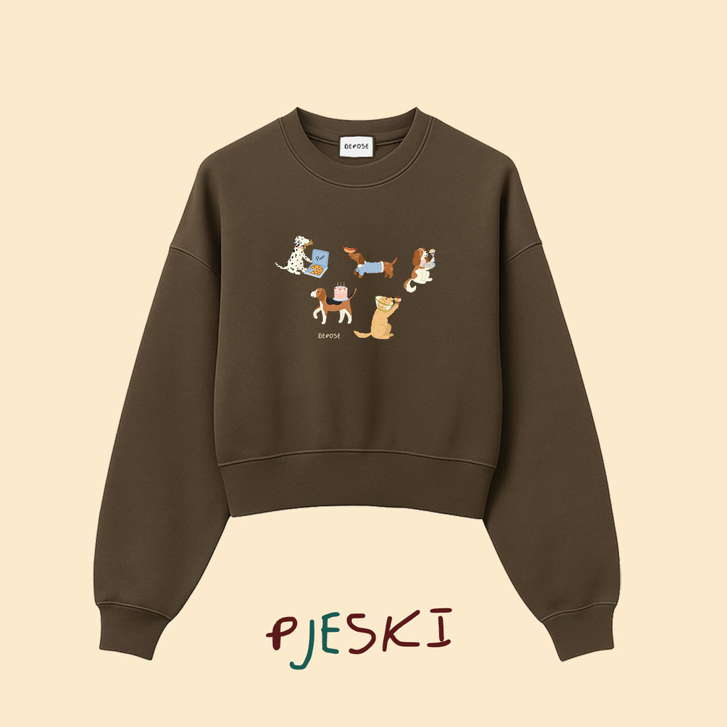 Bluza PIESKI brązowa