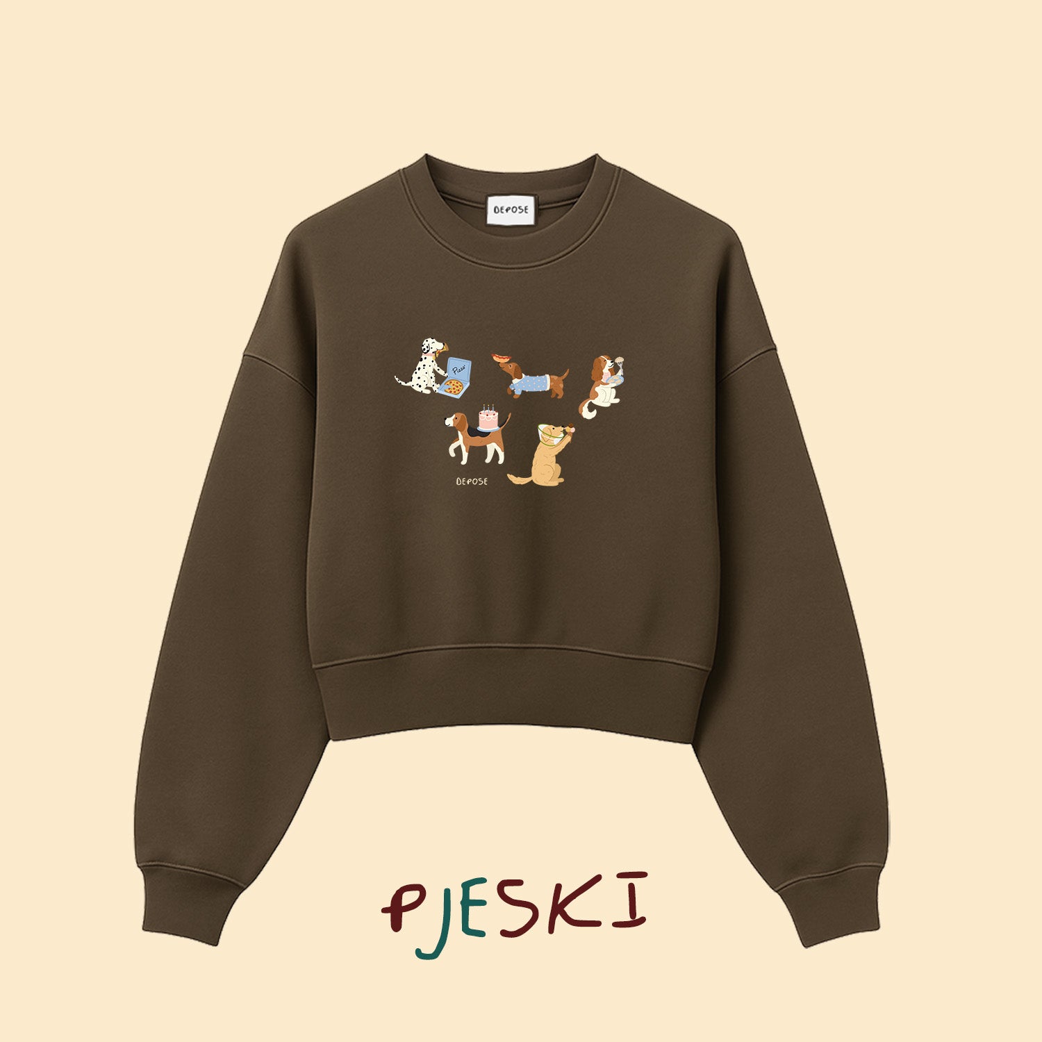 Bluza PIESKI brązowa