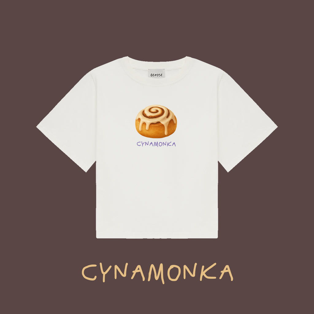 Koszulka CYNAMONKA Cream