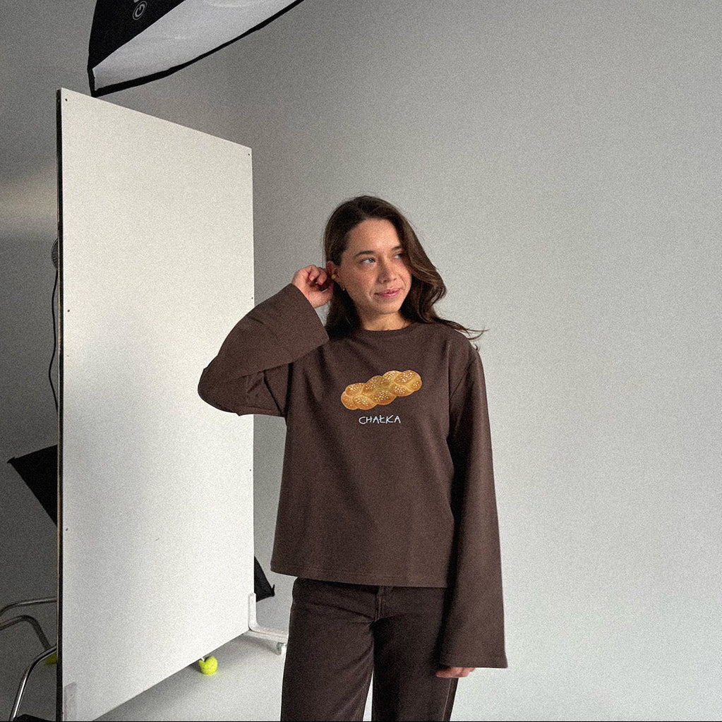 Longsleeve CHAŁKA Brąz