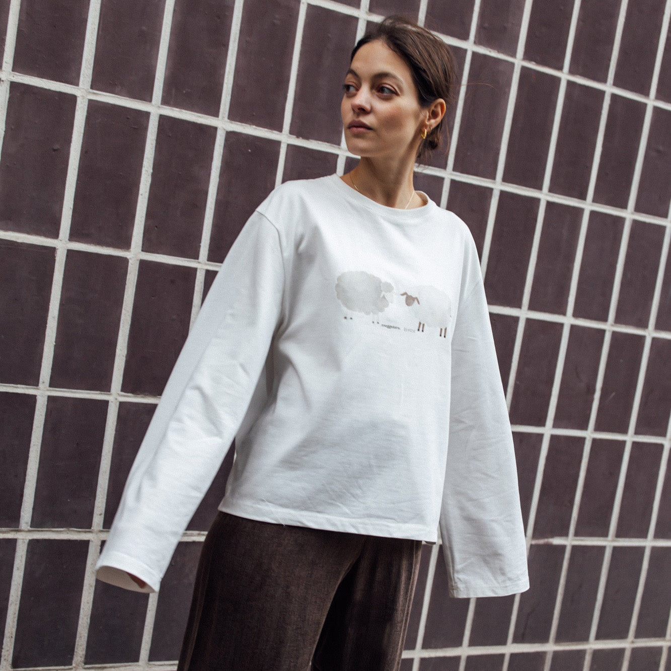 Longsleeve MEGGSTORE x DEPOSE krem