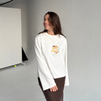 Longsleeve HERBATKA kremowy