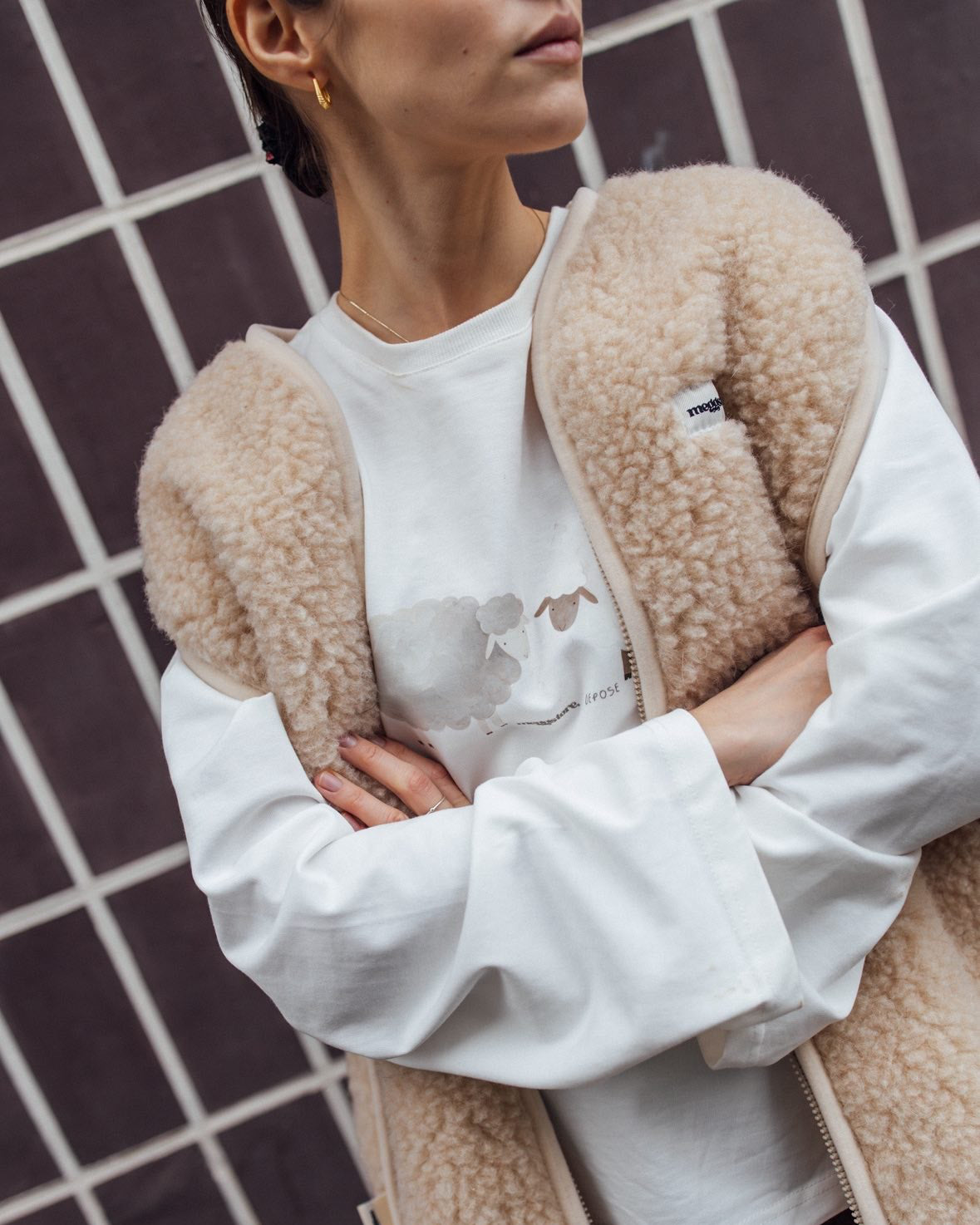 Longsleeve MEGGSTORE x DEPOSE krem