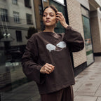 Longsleeve MEGGSTORE x DEPOSE brąz