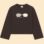 Longsleeve MEGGSTORE x DEPOSE brąz