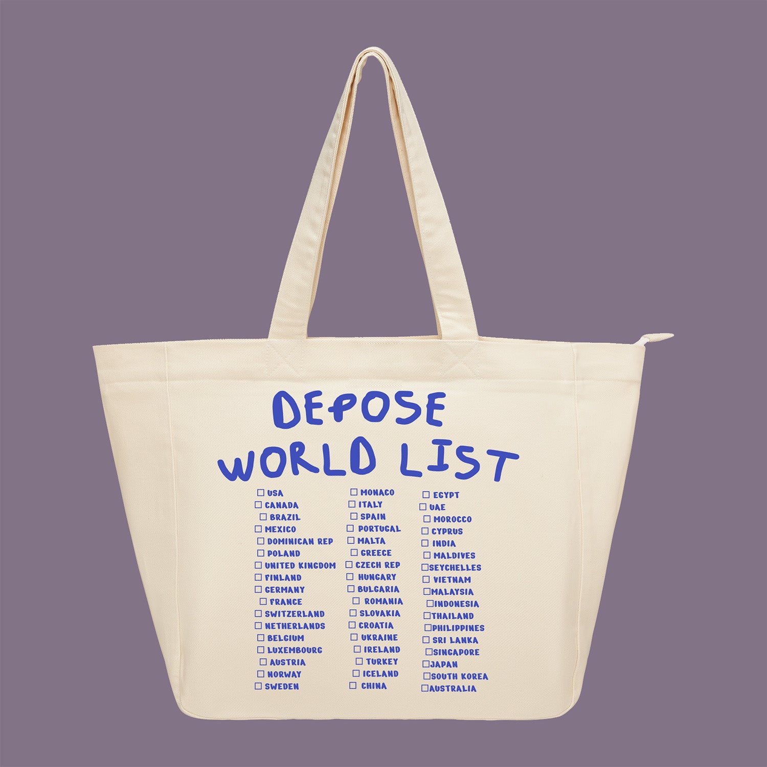Torba DEPOSE WORLD LIST